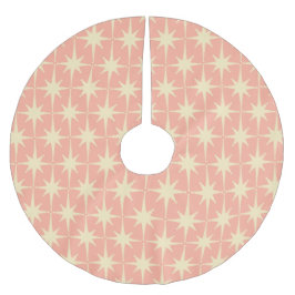 Retro 50s Midden-eeuwse atoomsterren Roze Kerstboom Rok