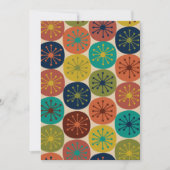 Retro 50s Midden-eeuwse atoomtijdperk Stippen Kaart (Voorkant)