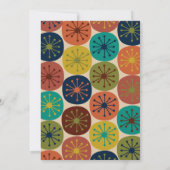 Retro 50s Midden-eeuwse atoomtijdperk Stippen Kaart (Achterkant)