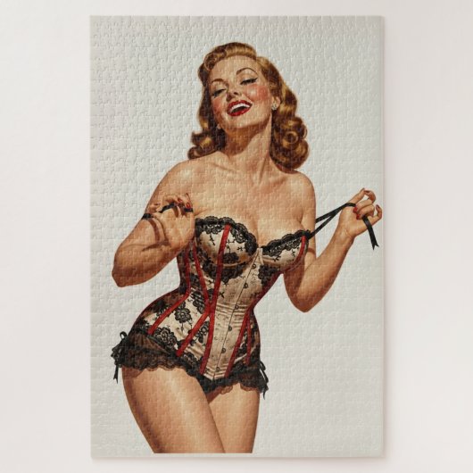 Retro 50's Pin-up Beauty Legpuzzel (Verticaal)