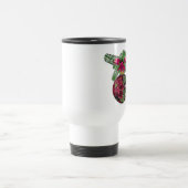 Retro 50s Poinsettia Burgundy Ornament Reisbeker (Center)