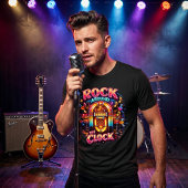 Retro 50s Rock Around the Clock Neon Jukebox Tri-Blend Shirt