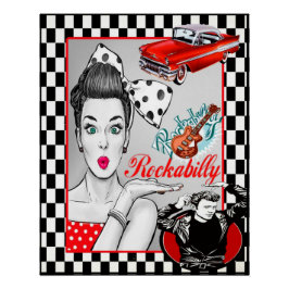 Retro 50s Rockabilly Perfect Poster