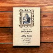 Retro 50s Romantic Rustic Vrijgezellenfeest Kaart