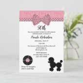 Retro 50s Theme Birthday Party Kaart (Staand voorkant)