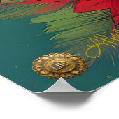 Retro 50s Tropical Christmas Pin-Up Girl Poster (Hoek)