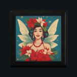 Retro 50s Tropische Kerstmis Pin-Up Beauty Queen Cadeaudoosje<br><div class="desc">Een Collectie van tropische kerstschoonheden</div>