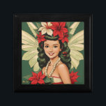Retro 50s Tropische Kerstprinses Cadeaudoosje<br><div class="desc">Een Collectie van tropische kerstschoonheden</div>