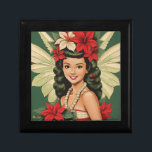 Retro 50s Tropische Kerstprinses Cadeaudoosje<br><div class="desc">Een Collectie van tropische kerstschoonheden</div>