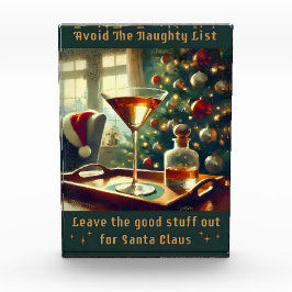 Retro 50s Vermijd De Stoute Lijst Kerst Martini Fotoblokken