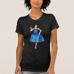 Retro 50's vrouw t-shirt