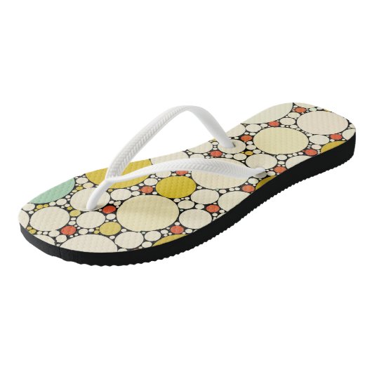 Retro 50s zomerstrand teenslippers (Schuin)