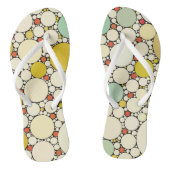 Retro 50s zomerstrand teenslippers (Voetbed)