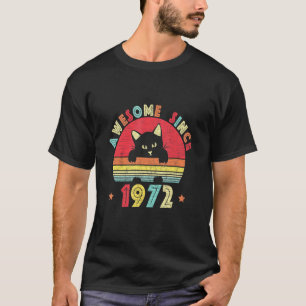 Retro 50ste verjaardag Geweldig sinds 1972 Retro K T-shirt