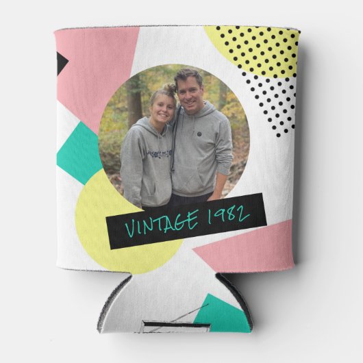 Retro 50th Birthday Foto 80's 90's Cool Can Cool Blikjeskoeler (Voorkant)