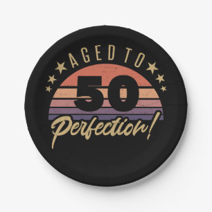 Retro 50th Birthday Humor Papieren Bordje