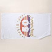 Retro 50th Birthday Humor Strandlaken (Voorkant)