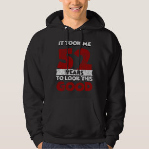 Retro 52 Jaar Oude Grappige 52e Verjaardagscadeau Hoodie