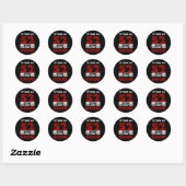 Retro 52 Jaar Oude Grappige 52e Verjaardagscadeau Ronde Sticker (Vel)