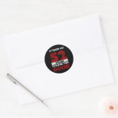 Retro 52 Jaar Oude Grappige 52e Verjaardagscadeau Ronde Sticker (Envelop)