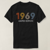 Retro 53 jaar  1969 Limited Edition 53rd B T-shirt (Design voorkant)