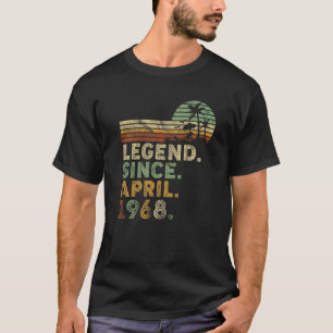 Retro 54 jaar april geboren sinds 1966 t-shirt