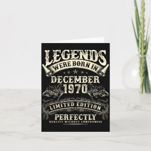 Retro 55e verjaardag voor mannen 55 jaar oud decem kaart