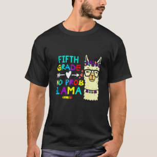 Retro 5e klas geen probleem lama vijfde eerste da t-shirt