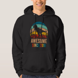 Retro 5e verjaardag Dinosaur T Rex Jongens Geweldi Hoodie