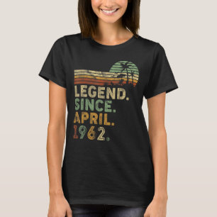 Retro 60 jaar april geboren sinds 1966 t-shirt