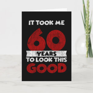 Retro 60 Jaar Oud Funny 60e Verjaardagscadeau Kaart