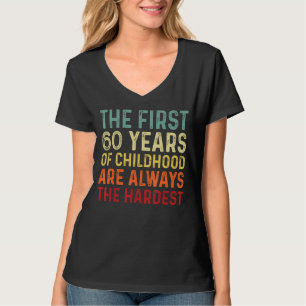 Retro 60 jaar oude Mannen Vrouwen Gezegde 60e verj T-shirt