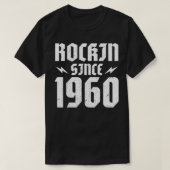 Retro 60 jaar Rockin' sinds 1960 T-shirt (Design voorkant)