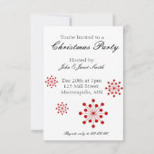 Retro 60 kerst uitnodiging. kaart (Achterkant)