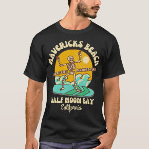 Retro 60 mavericks Beach Half Moon Bay Califo T-shirt