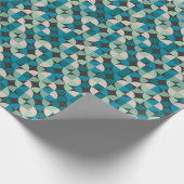 Retro 60-patroon cadeaupapier (Hoek)