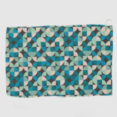 Retro  60-patroon golfhanddoek (Horizontaal)