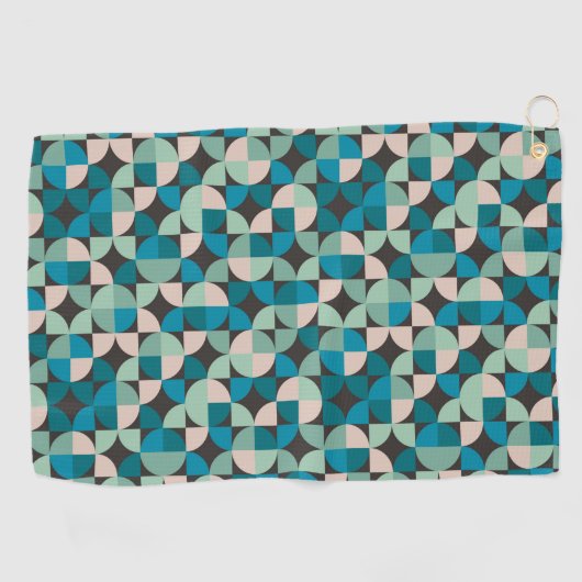 Retro 60-patroon golfhanddoek (Horizontaal)