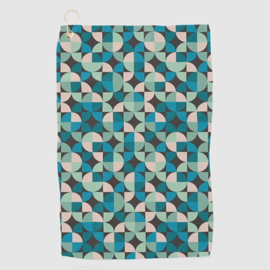 Retro  60-patroon golfhanddoek (Voorkant)