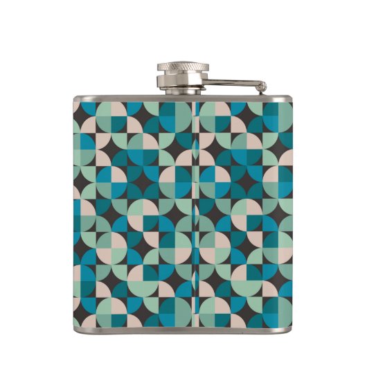 Retro 60-patroon heupfles (Achterkant)