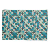 Retro 60-patroon kussensloop (Achterkant-Links)