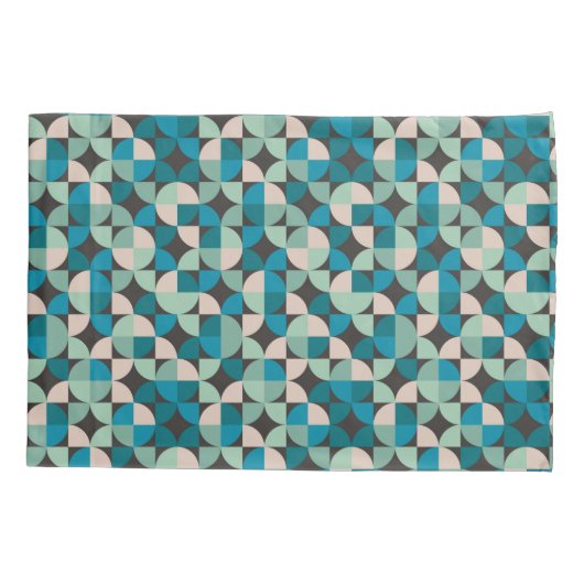 Retro 60-patroon kussensloop (Achterkant-Links)