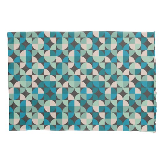 Retro 60-patroon kussensloop (Voorkant-Links)