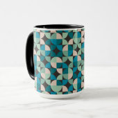 Retro  60-patroon mok (Voorkant links)