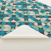 Retro  60-patroon sherpa deken (3/4)