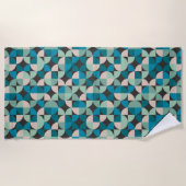 Retro  60-patroon strandlaken (Voorkant)