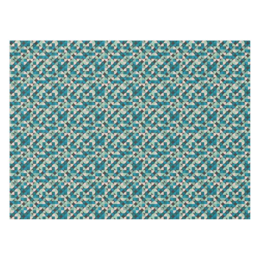 Retro 60-patroon tafelkleed (Voorkant (Horizontaal))