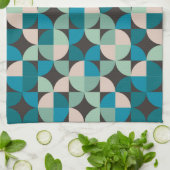 Retro  60-patroon theedoek (Gevouwen)