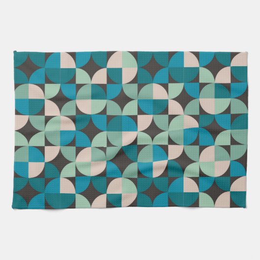 Retro  60-patroon theedoek (Horizontaal)