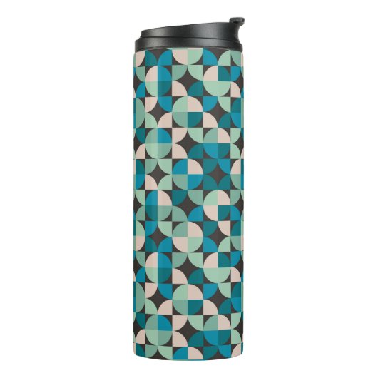 Retro  60-patroon thermosbeker (Gedraaid links)